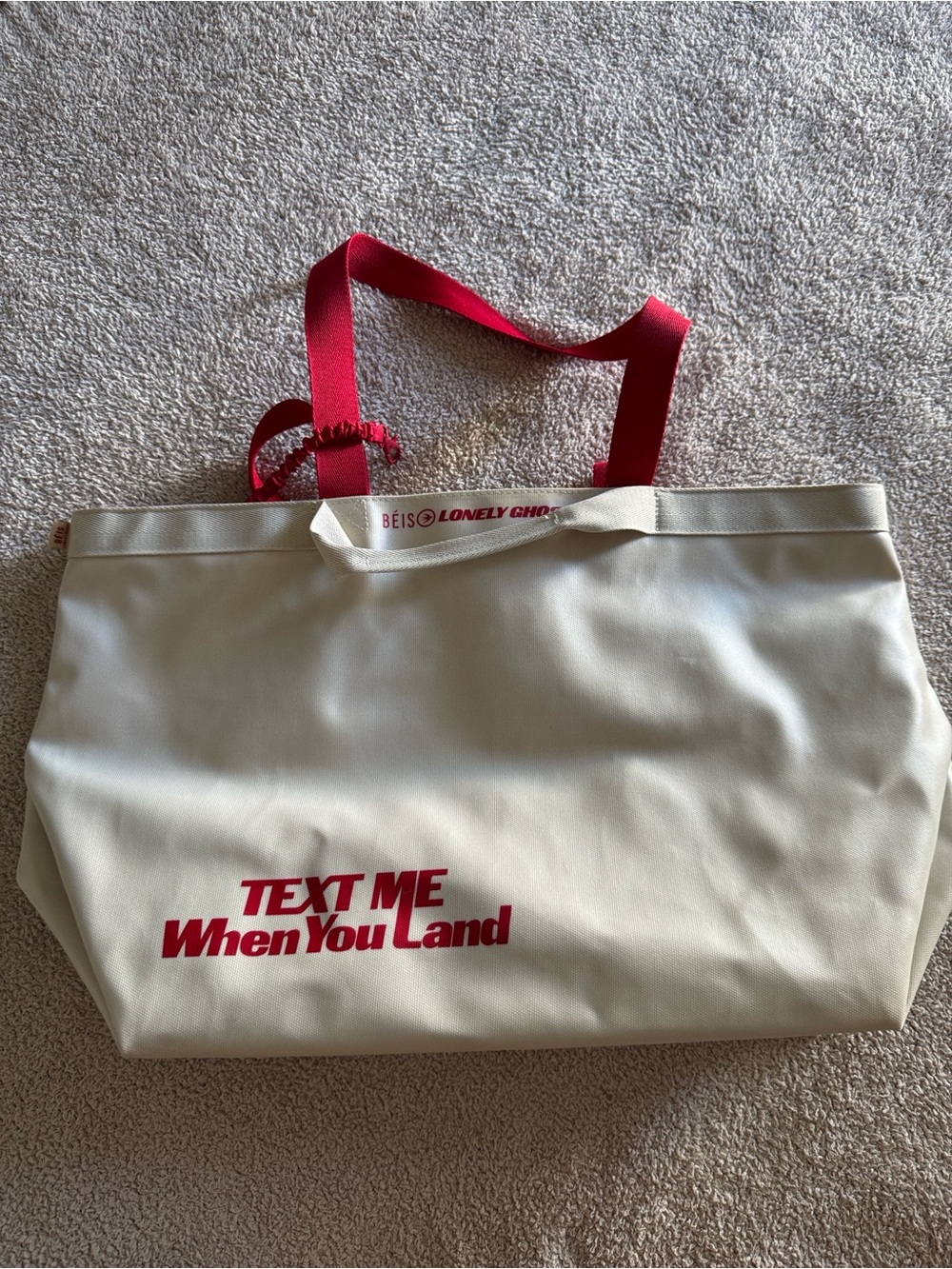 Beis x lonely ghost travel tote